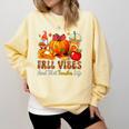 Fall Vibes Costume Teacher Thanksgiving Leopard Gnome Comfort Colors Sweatshirt Butter Fall Vibes Costume Teacher Thanksgiving Leopard Gnome Comfort Colors Sweatshirt Butter