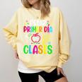 Feliz Primer Dia De Clases Kids Girl Teacher Spanish School Comfort Colors Sweatshirt Butter Feliz Primer Dia De Clases Kids Girl Teacher Spanish School Comfort Colors Sweatshirt Butter