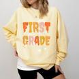 First Grade Dream Retro Team Fall Halloween Spooky Teachers Comfort Colors Sweatshirt Butter First Grade Dream Retro Team Fall Halloween Spooky Teachers Comfort Colors Sweatshirt Butter