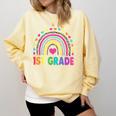 First Grade Rainbow Girls Boys Teacher Team 1st Grade Squad Comfort Colors Sweatshirt Butter First Grade Rainbow Girls Boys Teacher Team 1st Grade Squad Comfort Colors Sweatshirt Butter