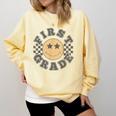 First Grade Teacher First Day Of 1st Grade Back To School Comfort Colors Sweatshirt Butter First Grade Teacher First Day Of 1st Grade Back To School Comfort Colors Sweatshirt Butter