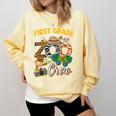 First Grade Zoo Field Trip Squad Matching Teacher Students Comfort Colors Sweatshirt Butter First Grade Zoo Field Trip Squad Matching Teacher Students Comfort Colors Sweatshirt Butter