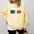 First Teach Then Thanksgiving I'm Earning A Break Teacher Comfort Colors Sweatshirt Butter