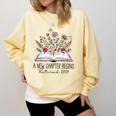 Floral Book a New Chapter Begins Retired Retirement Teacher Comfort Colors Sweatshirt Butter Floral Book a New Chapter Begins Retired Retirement Teacher Comfort Colors Sweatshirt Butter