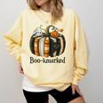 Fun Fall Book Lover Cute Teacher Student Halloween Comfort Colors Sweatshirt Butter