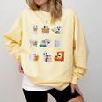 Ghost Reading Teacher Halloween Librarian Book Lover School Comfort Colors Sweatshirt Butter Ghost Reading Teacher Halloween Librarian Book Lover School Comfort Colors Sweatshirt Butter