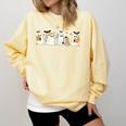 Ghosts Reading Books Library Halloween Teacher Men Women Kid Comfort Colors Sweatshirt Butter