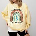Good Day To Teach Tiny Musicians Piano Music Teacher Women Comfort Colors Sweatshirt Butter