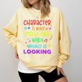 Growth Mindset Teacher Positive Message Inspirational Quote Comfort Colors Sweatshirt Butter