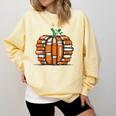 Halloween Books Pumpkin Reading Teacher Fall Men Women Comfort Colors Sweatshirt Butter