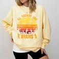 Halloween Costume Teacher Love Brains Zombie Comfort Colors Sweatshirt Butter