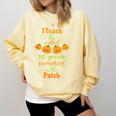 Halloween Cutest Pumpkins First Grade Teacher Comfort Colors Sweatshirt Butter Halloween Cutest Pumpkins First Grade Teacher Comfort Colors Sweatshirt Butter