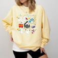 Halloween Music Teacher Ghost Playing Musical Instruments Comfort Colors Sweatshirt Butter Halloween Music Teacher Ghost Playing Musical Instruments Comfort Colors Sweatshirt Butter