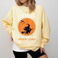 Halloween Teacher Witch Lets Eat Kids Punctuation Comfort Colors Sweatshirt Butter