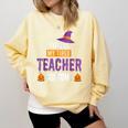 Halloween Teachers This Is My Tired Teacher Costume Comfort Colors Sweatshirt Butter
