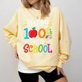 Happy 100th Day Of School Teachers 100 Days Of School Kids Comfort Colors Sweatshirt Butter Happy 100th Day Of School Teachers 100 Days Of School Kids Comfort Colors Sweatshirt Butter