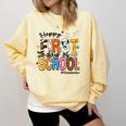 Happy First Day Of School PE Teacher Life Back To School Comfort Colors Sweatshirt Butter