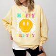 Happy Fri-Yay Teacher Friday Weekend School Comfort Colors Sweatshirt Butter Happy Fri-Yay Teacher Friday Weekend School Comfort Colors Sweatshirt Butter