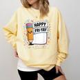 Happy Fri-Yay Teacher Fry Yay Friday Weekend Comfort Colors Sweatshirt Butter Happy Fri-Yay Teacher Fry Yay Friday Weekend Comfort Colors Sweatshirt Butter