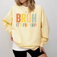 Happy Friyay Teacher Shirt Cute Teacher Fashion Bruh Fri-Yay Comfort Colors Sweatshirt Butter Happy Friyay Teacher Shirt Cute Teacher Fashion Bruh Fri-Yay Comfort Colors Sweatshirt Butter