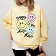 Happy To See Your Face Smile Face Teacher Back To School Comfort Colors Sweatshirt Butter Happy To See Your Face Smile Face Teacher Back To School Comfort Colors Sweatshirt Butter