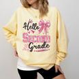 Hello Second Grade First Day Of School Coquette Teacher Girl Comfort Colors Sweatshirt Butter Hello Second Grade First Day Of School Coquette Teacher Girl Comfort Colors Sweatshirt Butter