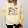 Helping Little Minds Grow Teacher Life Back To School Comfort Colors Sweatshirt Butter