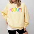 Hooray It's Library Day Teacher Reader Books Back To School Comfort Colors Sweatshirt Butter Hooray It's Library Day Teacher Reader Books Back To School Comfort Colors Sweatshirt Butter