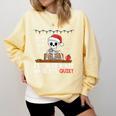 I'Ll Just Wait Until It's Quiet Skeleton Teacher Christmas Comfort Colors Sweatshirt Butter I'Ll Just Wait Until It's Quiet Skeleton Teacher Christmas Comfort Colors Sweatshirt Butter