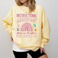 Instructional Assistant Because Teacher Need Hero Learning Comfort Colors Sweatshirt Butter Instructional Assistant Because Teacher Need Hero Learning Comfort Colors Sweatshirt Butter
