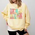 It's Beautiful Day For Learning Retro Teacher Students Women Comfort Colors Sweatshirt Butter