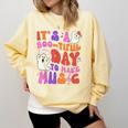 It's a Bootiful Day To Make Music Halloween Music Teacher Comfort Colors Sweatshirt Butter