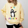 It's Fri-Yay Dabbing Penguin Friday Weekend Teacher Student Comfort Colors Sweatshirt Butter It's Fri-Yay Dabbing Penguin Friday Weekend Teacher Student Comfort Colors Sweatshirt Butter