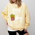 It's Fry Day Teacher Life Comfort Colors Sweatshirt Butter It's Fry Day Teacher Life Comfort Colors Sweatshirt Butter