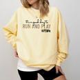 It's a Good Day To Run And Play Leopard PE Teacher Life Comfort Colors Sweatshirt Butter It's a Good Day To Run And Play Leopard PE Teacher Life Comfort Colors Sweatshirt Butter