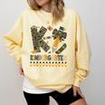 K Is For Kindergarten Teacher Coquette Bow Camo Comfort Colors Sweatshirt Butter K Is For Kindergarten Teacher Coquette Bow Camo Comfort Colors Sweatshirt Butter