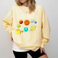 Kids Solar Systems Cute Planets Space Science Teacher School Comfort Colors Sweatshirt Butter