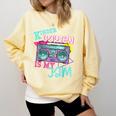 Kindergarten Is My Jam Cute Teacher Shirt 80's 90's Styl Comfort Colors Sweatshirt Butter Kindergarten Is My Jam Cute Teacher Shirt 80's 90's Styl Comfort Colors Sweatshirt Butter