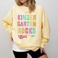 KINDERGARTEN ROCKS Teacher Crew Rock Star Kinder Team Comfort Colors Sweatshirt Butter KINDERGARTEN ROCKS Teacher Crew Rock Star Kinder Team Comfort Colors Sweatshirt Butter