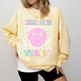 Kindergarten Vibes First Day Of School Kindergarten Teacher Comfort Colors Sweatshirt Butter