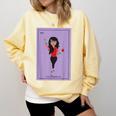 La Maestra Mexican Bingo Card Teacher Lottery Card Comfort Colors Sweatshirt Butter
