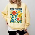 Leer Es Poder Cute Floral Boho Spanish Teacher Reading Comfort Colors Sweatshirt Butter Leer Es Poder Cute Floral Boho Spanish Teacher Reading Comfort Colors Sweatshirt Butter
