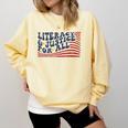 Literacy Justice For All Teacher Comfort Colors Sweatshirt Butter Literacy Justice For All Teacher Comfort Colors Sweatshirt Butter
