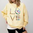 Love Art For Artist Art Teacher Comfort Colors Sweatshirt Butter