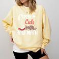 I Love Math Cats And Coffee Heart Mathematics Teacher Comfort Colors Sweatshirt Butter