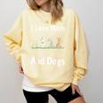 I Love Maths And Dogs Puppy Dog Lover Teacher Student Comfort Colors Sweatshirt Butter