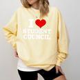 I Love Student Council Student Teacher Comfort Colors Sweatshirt Butter I Love Student Council Student Teacher Comfort Colors Sweatshirt Butter