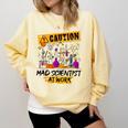 Mad Scientist Halloween Costume Science Teacher Comfort Colors Sweatshirt Butter Mad Scientist Halloween Costume Science Teacher Comfort Colors Sweatshirt Butter