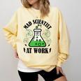 Mad Scientist Science Teacher Halloween Costume Teen Girls Comfort Colors Sweatshirt Butter Mad Scientist Science Teacher Halloween Costume Teen Girls Comfort Colors Sweatshirt Butter