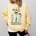 Mad Scientist Shirt Kids Boys Youth Science Teacher Comfort Colors Sweatshirt Butter